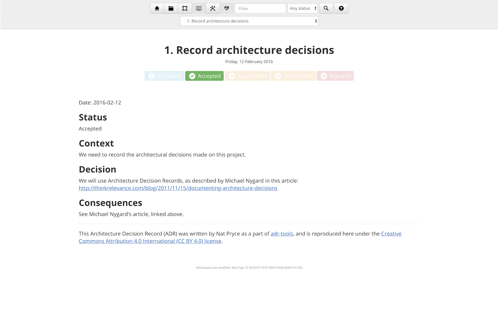 Structurizr Help Decision Log